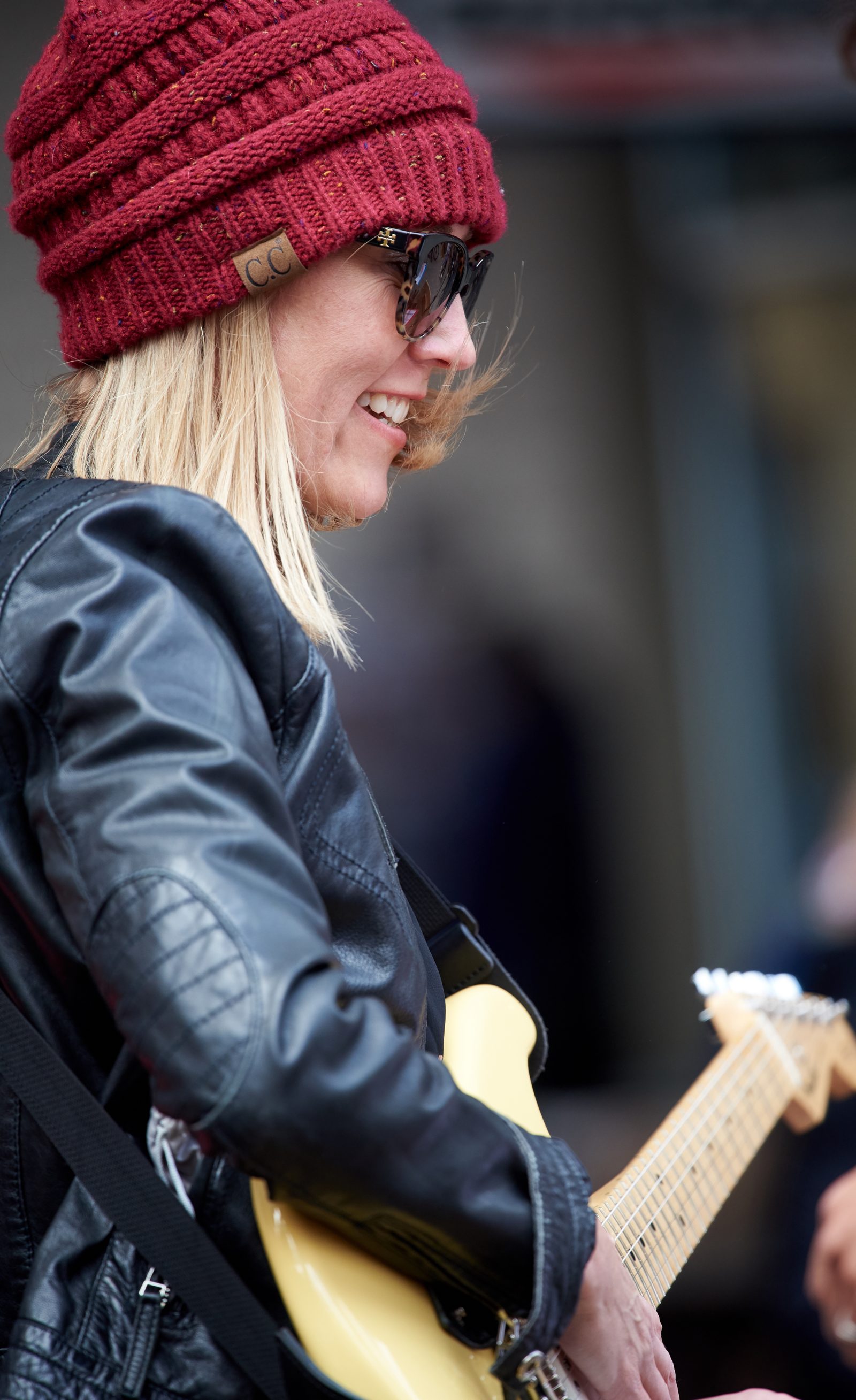 Steel Sparrows band member performing